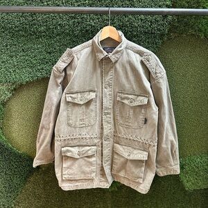 Vintage Misty Mountain Cargo Utility Jacket Medium